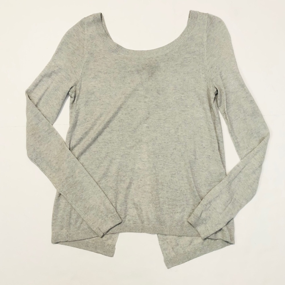 Express Split Back Heathered Gray XS Open Back - Picture 4 of 9